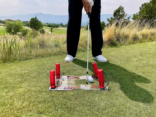 Vista 6 de EyeLine Golf Speed Trap - Build Confidence, Improve Your Swing with Slice and Hook Corrector, Swing Trainer, Path Aid, Greater Distance, Made in