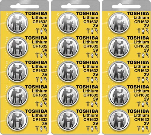 Vista 7 de Toshiba CR1632 - Paquete de ampolla resistente a los niños de celda de moneda de litio 3V (2 baterías)