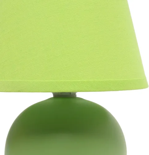 Vista 12 de Simple Designs LT2008-GRN - Lámpara de mesa de cerámica con globo mini, color verde (Paquete de 18)