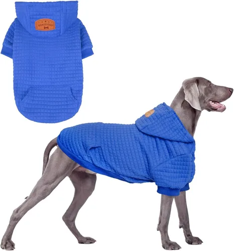 Vista 38 de BEAUTYZOO - Sudadera con capucha para perros con agujero para correa y bolsillo, suéteres para perros pequeños, medianos y grandes, niños y niñas