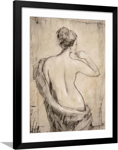 Vista 10 de ART.COM Impresiones artísticas enmarcadas para pared, estudio de desnudo neutro II por Tim O'toole, decoración figurativa, 12 x 16 pulgadas, marco