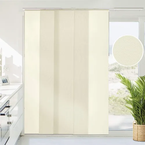 Vista 14 de CHICOLOGY Persianas de puertas corredizas, Persianas para puertas corredizas de vidrio, persianas verticales para puertas de patio, divisor
