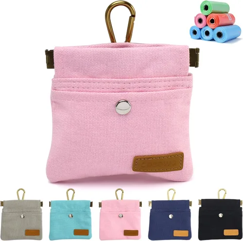 Vista 10 de Bolsa de Golosinas para Perros, Bolsa de Entrenamiento para Perros Manos Libres con Mosquetón y Hebilla Magnética, Bolsa de Paseo para Perros