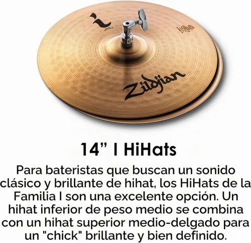Vista 4 de Zildjian ILHSTD I Family Standard Gig - Paquete de platillos