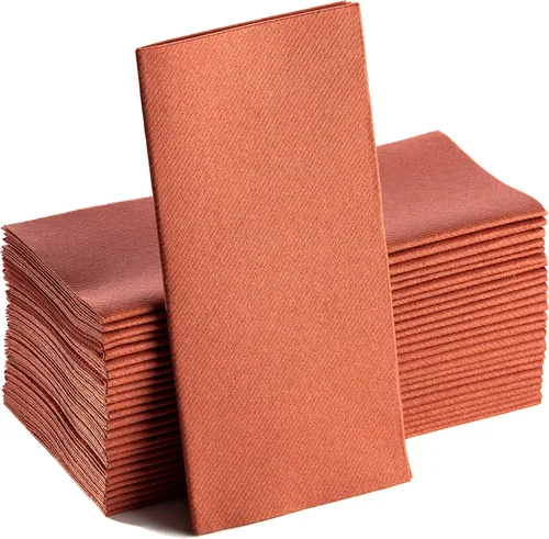 Vista 20 de Servilletas de papel azul bebé, tela desechable de lino como servilletas de cena, toallas de mano, suaves, absorbentes, servilletas de mano de papel