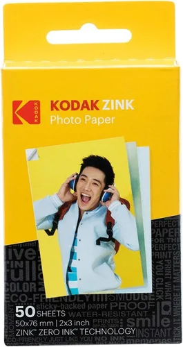 Vista 2 de Kodak Papel Zink Premium de 2 x 3 pulgadas, paquete de 100 con estuche suave