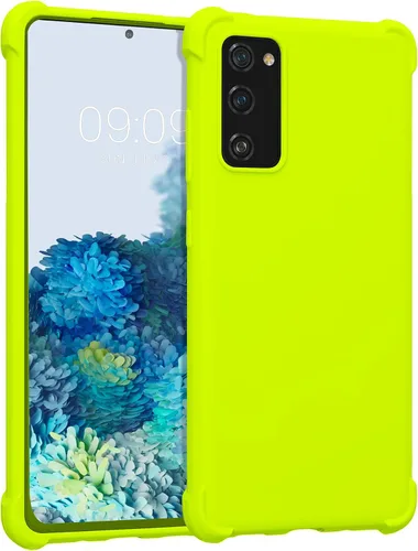 Vista 7 de KIOMY Funda rosa intensa con acabado suave para Samsung Galaxy S20 FE 5G, a prueba de golpes, funda protectora de silicona elegante para teléfono