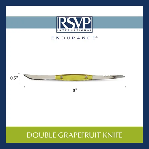 Vista 3 de RSVP International Endurance Grapefruit Tool Collection Acero inoxidable, apto para lavavajillas, doble cuchillo