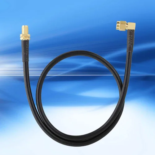 Vista 6 de Cable coaxial SMA hembra a macho de 19.7 in para cables coaxiales UV-5R, UV-82, UV-9R Plus, SMA RF, 1 unidad
