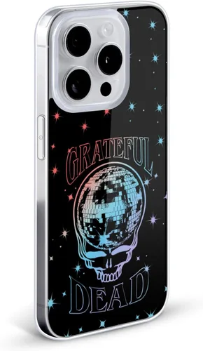 Vista 2 de Head Case Designs Funda de gel suave con licencia oficial de Grateful Dead Skull Trends [protección de grado militar] compatible con Apple iPhone 13