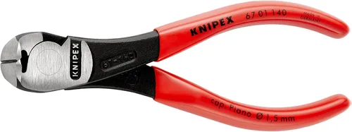 Vista 3 de Knipex Alicate de corte de extremo de alto apalancamiento atramentizado