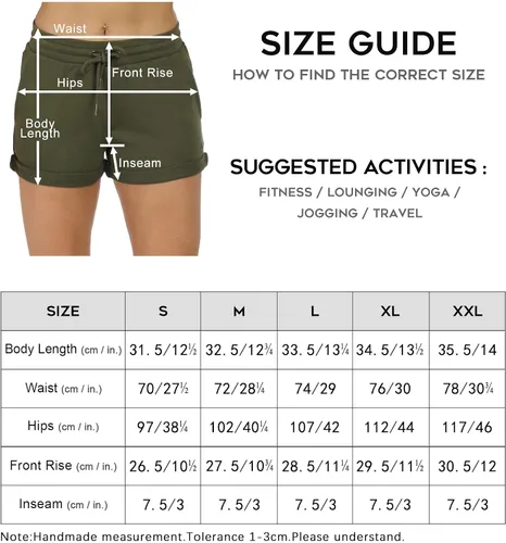 Vista 7 de icyzone - Pantalones cortos de deporte para mujer, de algodón - Pantalones cortos deportivos de algodón para correr, atléticos