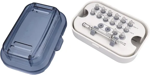 Vista 4 de NSKI Kit de prótesis de llave dinamométrica de implante, herramientas de destornillador universal, trinquete 10-70NCM con kit de controladores