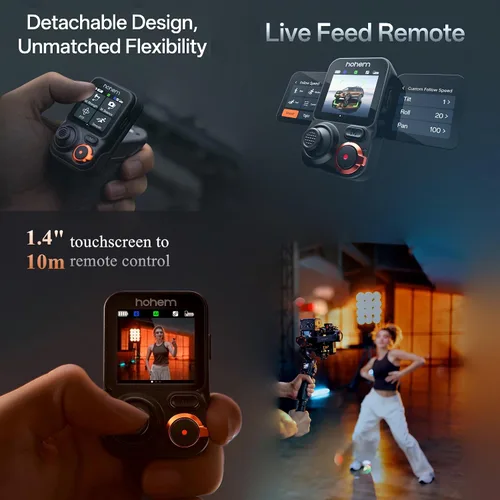 Vista 5 de hohem iSteady MT3 Pro Kit estabilizador de cardán para cámara, con mango