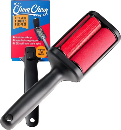 Vista 9 de ChomChom Roller Removedor de pelo de mascotas – Rodillo de pelusa reutilizable de tamaño original para gatos y perros en muebles, sofá, alfombra