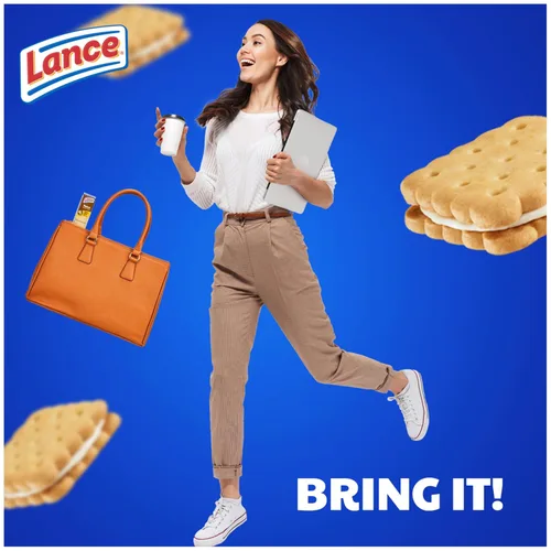 Vista 5 de Lance Nekot Lemon Creme, 8 paquetes envueltos individualmente, 6 sándwiches cada uno (paquete de 14)