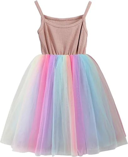 Vista 20 de Vestido de Tutú para Niñas Pequeñas, Vestido de Tul Sin Mangas, Estilo Princesa, Vestido de Fiesta de Verano Negro