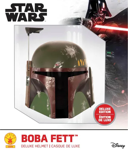 Vista 4 de Rubie's Star Wars Boba Fett máscara para hombre, talla única , Multicolor
