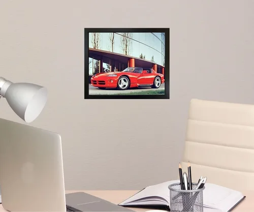 Vista 7 de Impact Posters Gallery Decoración de pared de coche deportivo, póster rojo SRT Dodge Viper (16 x 20 pulgadas)
