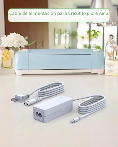 Vista 4 de Cable de alimentación para Cricut Explore air 2, Expression 2, Maker, Explore Air, Explore One Create Cake Mini Repuesto Original para Cricut Maker