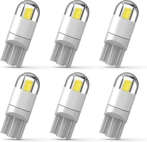 Vista 9 de 194 Bombilla LED para Automóvil, 1.5W, 12V, Blanco, Tipo Cuña T10, Ángulo de Iluminación de 360 Grados, Chipset 2SMD 3030, 4 Chips 3030 de Alto