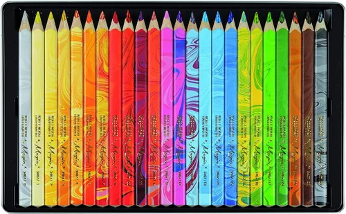 Vista 2 de Lápices de colores KOH-I-NOOR MAGIC Jumbo, perfil triangular, paquete de 24