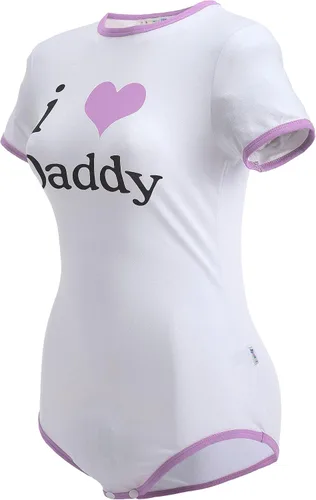 Vista 17 de Littleforbig Mameluco de algodón con estampado "I Love Daddy