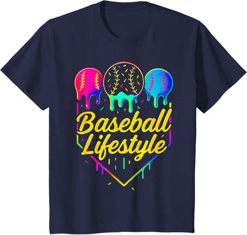 Vista 82 de Baseball Life Style 101 - Camiseta de béisbol para jóvenes
