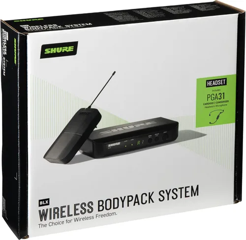 Vista 2 de Sistema de micrófono inalámbrico de cabeza Shure BLX14/PGA31 - Banda H9