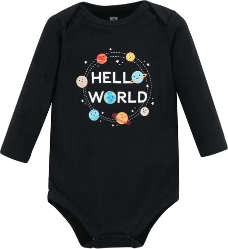 Vista 95 de Hudson Baby Body unisex de algodón de manga larga para bebé, leopardo rosa rojo