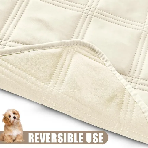Vista 3 de Smiry Funda impermeable para cama de perro, manta reversible para mascotas para sofá Manta suave lavable para perro, funda a prueba de fugas