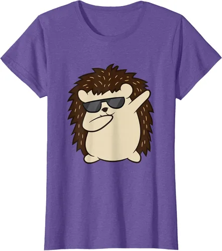 Vista 27 de Dabbing Hedgehog Funny Hedgehog Camiseta S