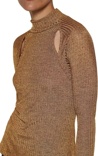 Vista 5 de DKNY Blusa de punto de manga larga para mujer