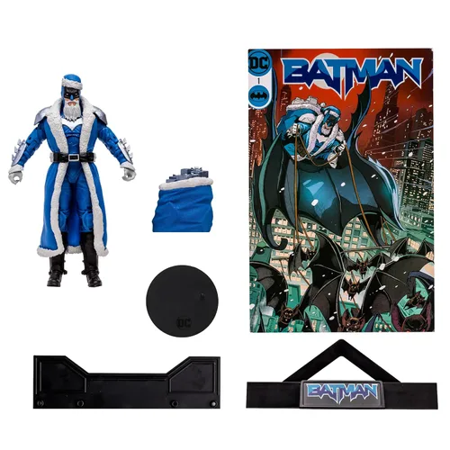 Vista 4 de DC Multiverse Batman Santa (Blue) Gold Label 7in Action Figure McFarlane Toys