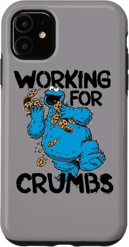 Vista 8 de iPhone 12/12 Pro Sesame Street Cookie Monster Trabajo para migas caso