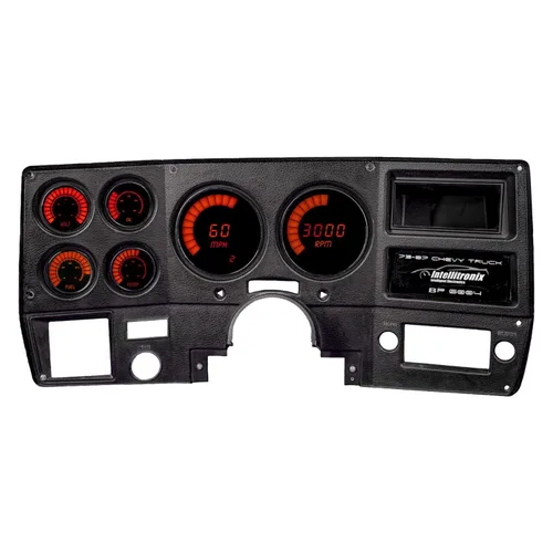 Vista 8 de Intellitronix Panel de indicador digital de barras LED para camiones Chevy 1973-1987 – Actualización de panel de tablero de ajuste directo