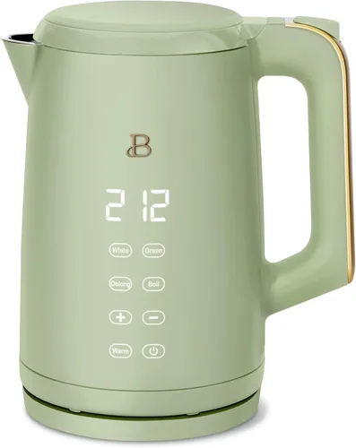 Vista 8 de Hervidor eléctrico 1.7L 1500W con pantalla activada por tacto, control de temperatura programable, 4 ajustes de té preestablecidos, apagado