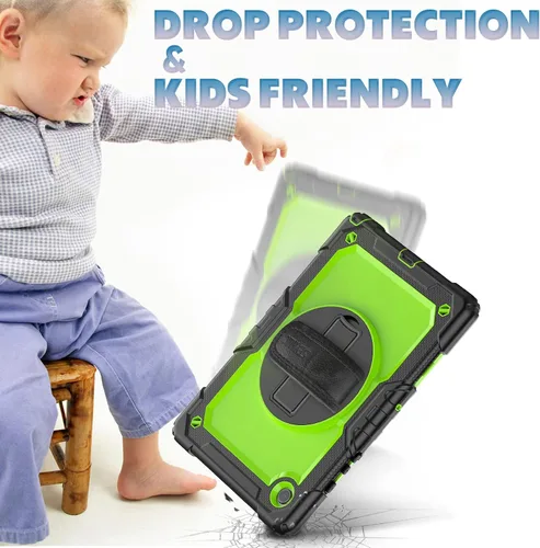 Vista 7 de SEYMAC Funda para Samsung Galaxy Tab A8 de 10.5 pulgadas (SM-X200/X205/X207), funda protectora resistente de cuerpo completo a prueba de golpes