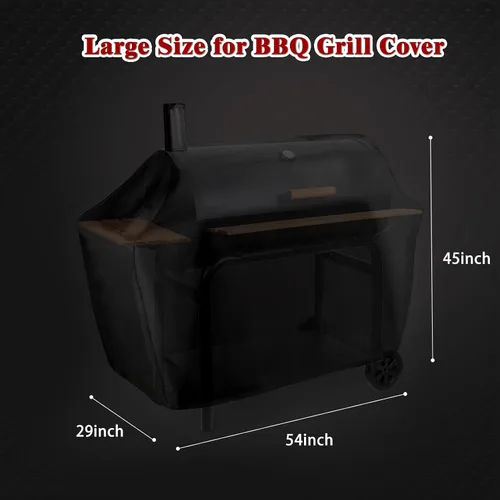 Vista 4 de Royal Gourmet CC1830W - Cubierta para parrilla de carbón de 30 barriles para parrilla CC1830S, resistente al agua, cubierta para parrilla al aire