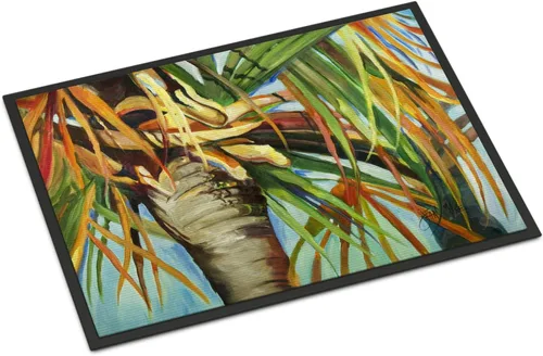 Vista 45 de Caroline's Treasures JMK1017JMAT - Tapete de caza de rana garza azul, 24 x 36 pulgadas, tapete para puerta delantera, interior y exterior