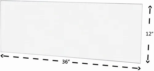 Vista 2 de Hoja de acrílico Plexiglás transparente – 1/8" espesor fundido