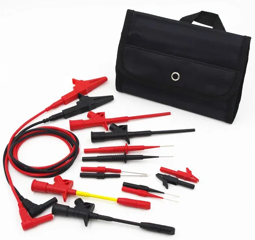 Vista 15 de TH-3-KIT-Base Electrónica Profesional/Kit Electrónico de Conductores de Prueba, Kit de Accesorios de Multímetro, Pinzas de cocodrilo y Sonda