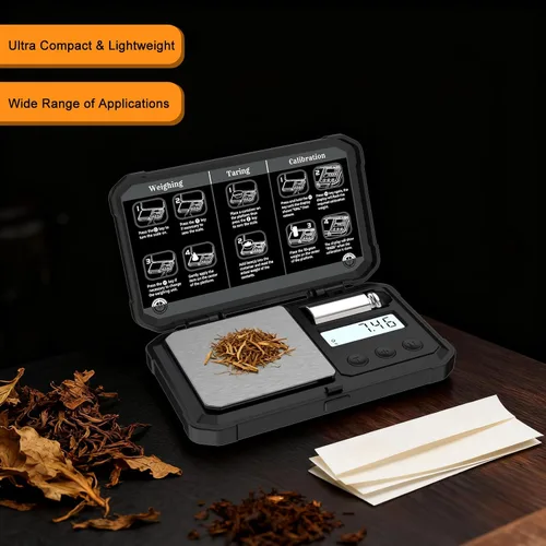 Vista 6 de Digitalgram Scale Jewelry Scale 200g 0.01g mini Scale Portable Powder Scale (Black)