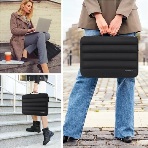 Vista 7 de DOMISO 360 Funda protectora para laptop MacBook Air M5 de 15 pulgadas Negro