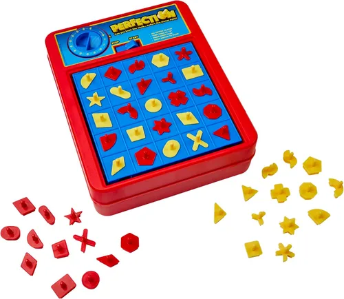 Vista 3 de Hasbro Gaming Perfection Plus 2-Jugador Modo Duelo Formas y Piezas Emergentes Edades 5 y Más (Exclusivo de Amazon)