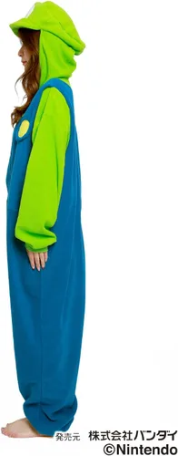 Vista 3 de Super Mario Bros Kigurumi - Mameluco (Luigi)