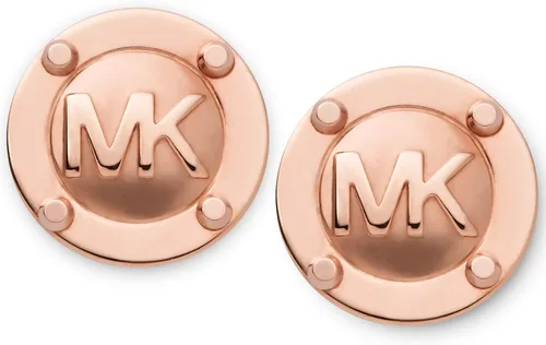 Vista 2 de Michael Kors - Aretes dorados de acero inoxidable para mujer, joyería para mujer