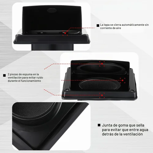 Vista 4 de Gisafai Cubierta de Ventilación de Secadora de 4 Pulgadas para Exteriores con Pantalla de Acero Inoxidable, Cubierta de Ventilación de Escape