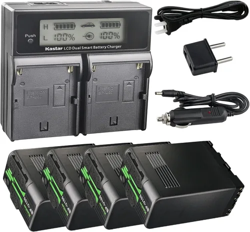 Vista 6 de Kastar BP-U100 AC LCD Cargador rápido dual compatible con Sony PMW-EX3 PMW-EX3R PMW-EX160 PMW-EX260 PMW-EX280 PMW-F3 PMW-F3K PMW-F3L XDCAM EX HD422