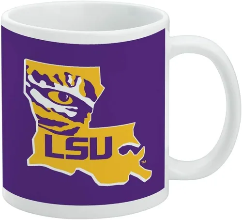 Vista 487 de Taza de cerámica con el logotipo principal de la Universidad Rider, taza de regalo novedosa para café, té y bebidas calientes, 11oz, blanca